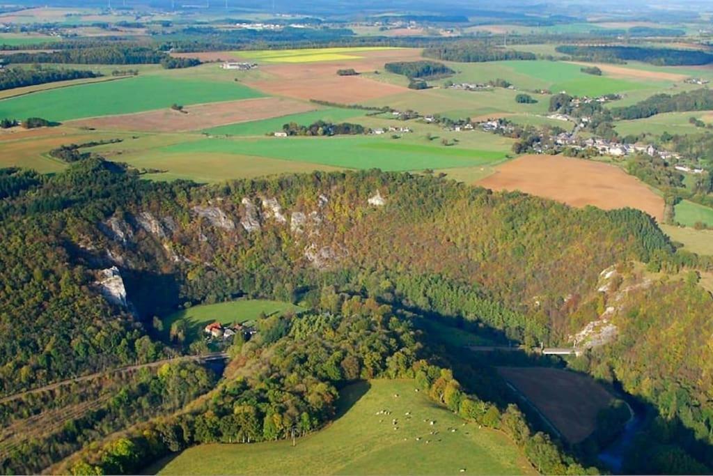 Lesse En Ciel Vous Accueille Avec Plaisir . Villa Houyet Buitenkant foto